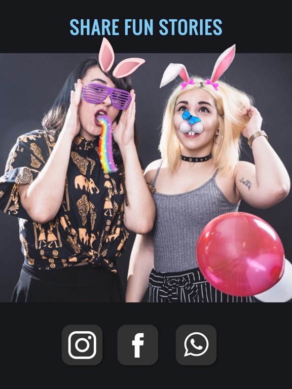 Funny Face Changer-Try Cute and Funny Stickers iPad screenshot