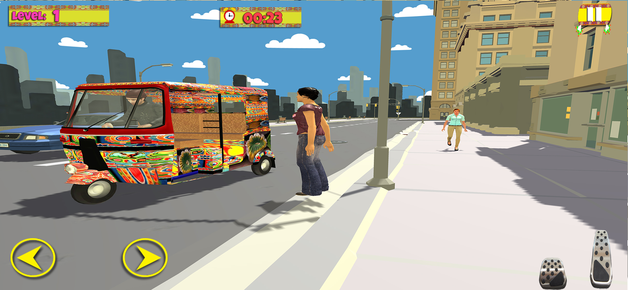 3 Wheeler City Taxi Tuk Tuk 3D
