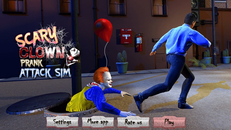 Scary Clown Prank Attack Sim screenshot-4