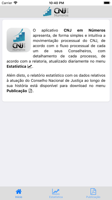 Screenshot #2 pour CNJ em Números