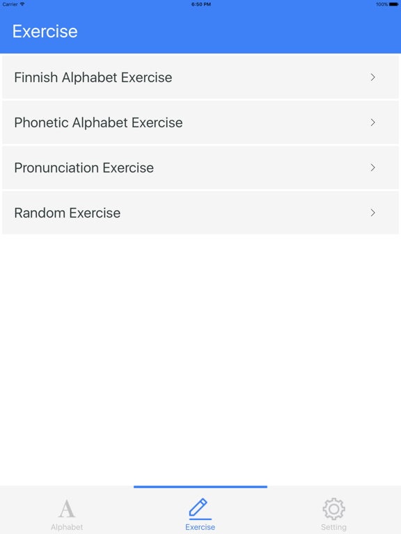 Finnish - The Basic Alphabet iPad screenshot