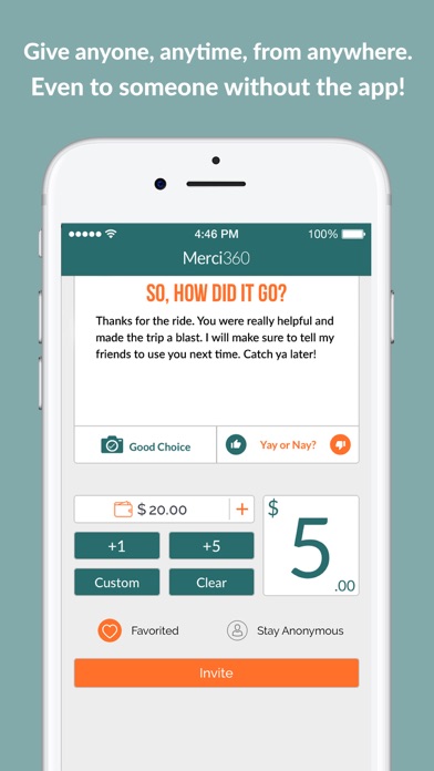 Merci360 - Review & Tip People screenshot 2