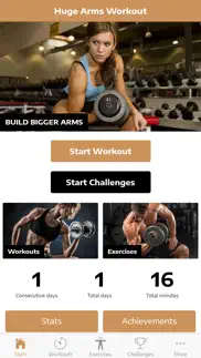 huge arms workout guide iphone screenshot 1