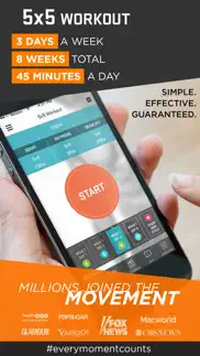 5x5 workout - zen labs iphone screenshot 1