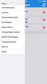 Pager screenshot