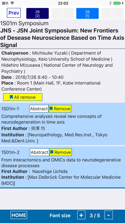 The JNS Meeting Planner 2018