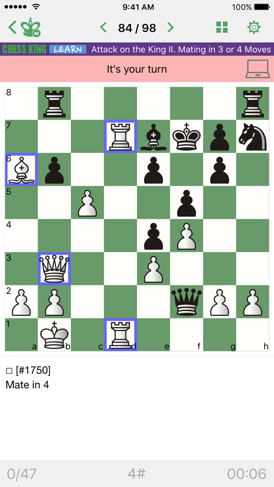 #1. Mate in 3-4 (Chess Puzzles) (iOS) 由: Chess King