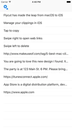 Flycut screenshot 1
