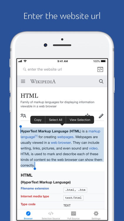 View Selection Source