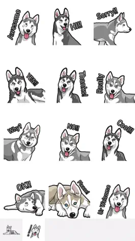 Game screenshot HuskyMoji - Husky Emoji & Sticker apk
