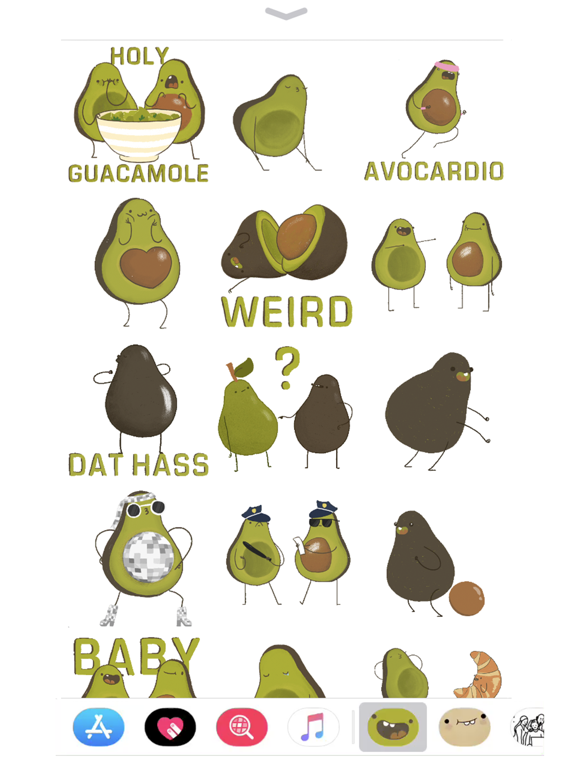 Screenshot #6 pour Avocado Stickers