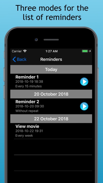 VoiceRem - voice reminders Screenshot