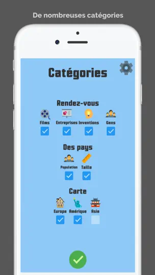 Capture d'écran de 2 Player Quiz sur iPhone 5