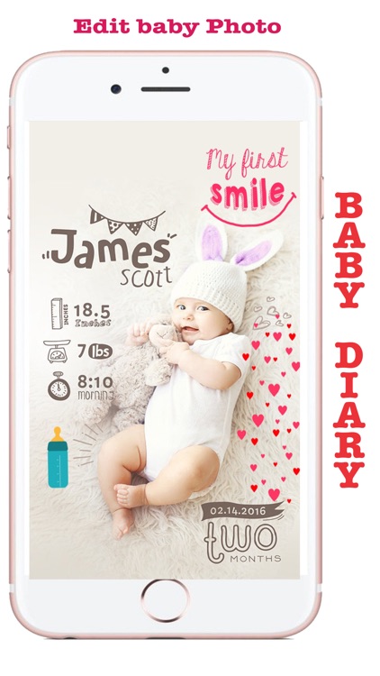 Baby diary Pregnancy Pics Baby Milestones photo screenshot-3