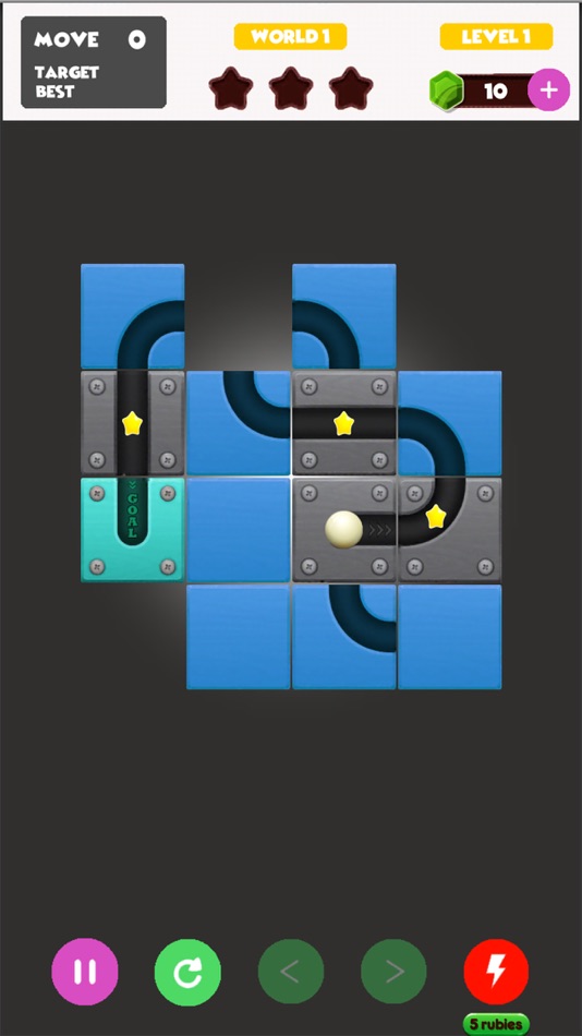 #1. Move Block!: Move Ball (iOS) Podle: Somkiat Sahachepsuk