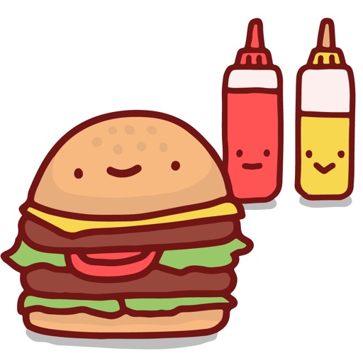 I Love Fast Food Stickers icon