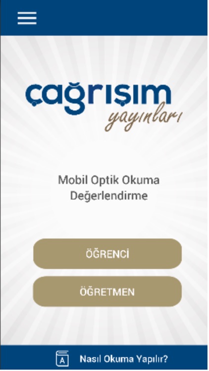 Çağrışım Optik Okuma