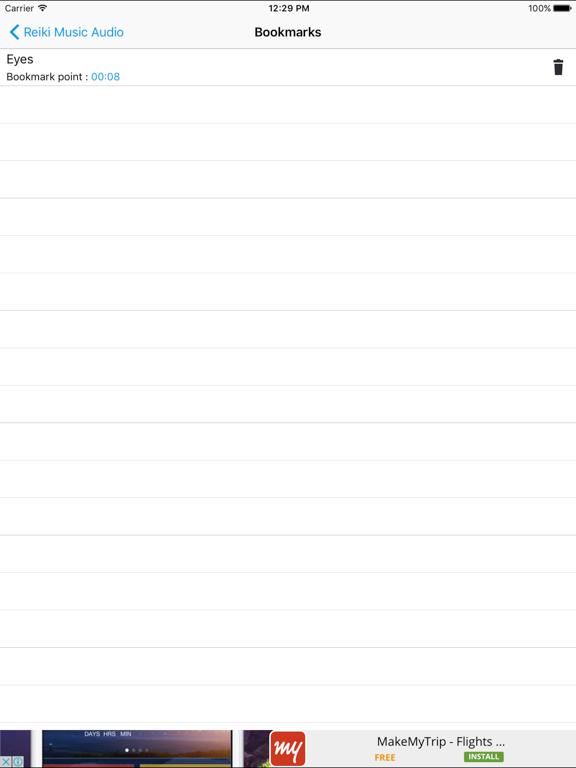 Reiki Music Audio iPad screenshot 4 - Music app