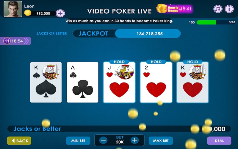 Video Poker Live Screenshot