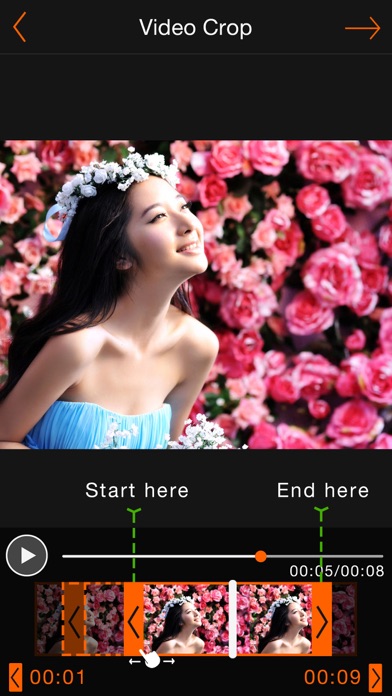 Screenshot #1 pour Video Cutter - Movie Gif Maker