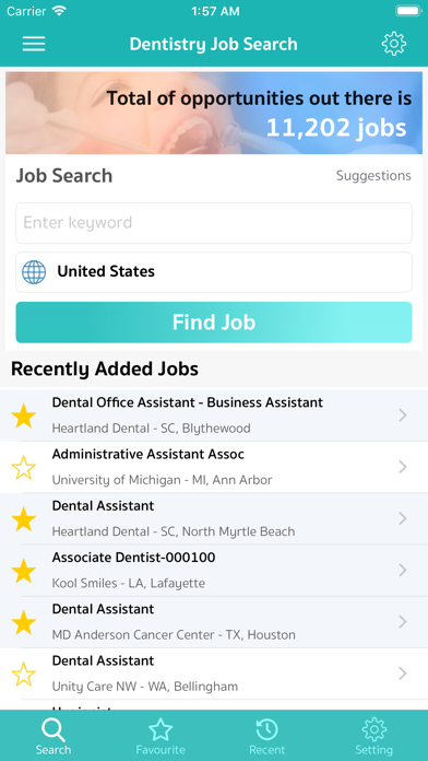 Screenshot #1 pour Dental Jobs (CareerFocus)
