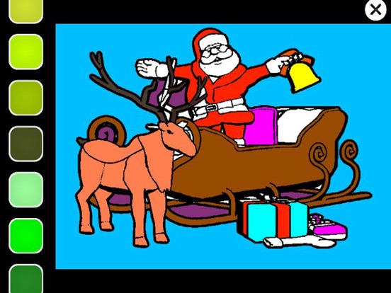 Santa Christmas Coloring iPad screenshot