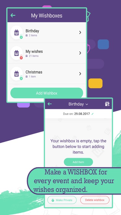 Screenshot #2 pour WishBox Application
