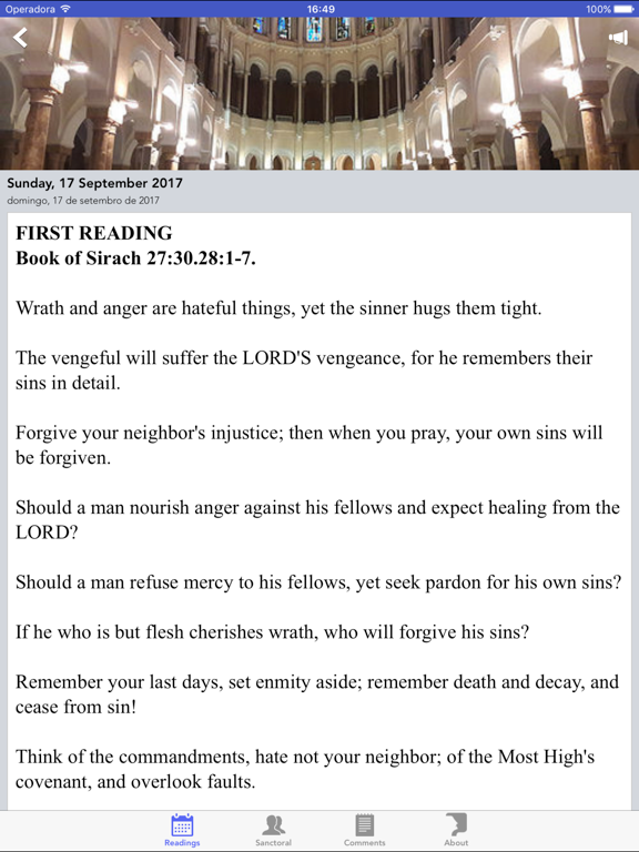 Daily Readings for Catholics iPad screenshot 2 - News app
