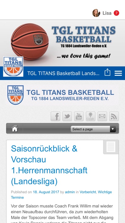 Basketball Landsweiler-Reden