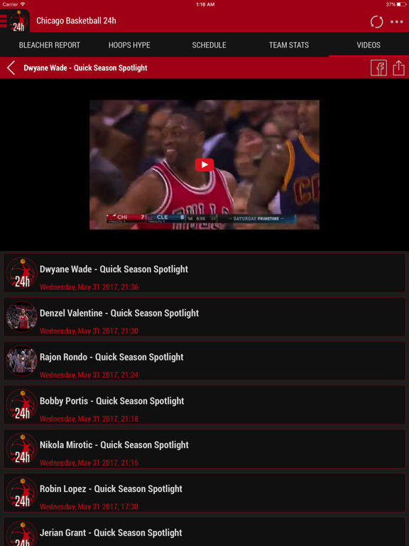 Screenshot #6 pour 24h News for Chicago Bulls