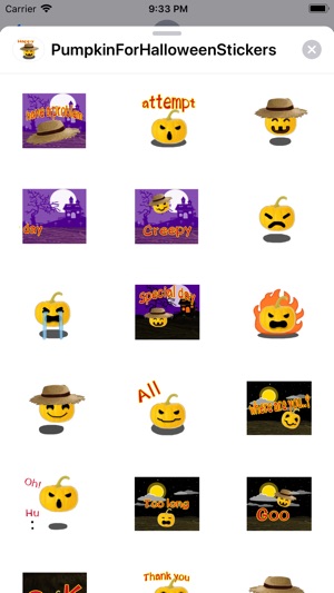 Pumpkin For Halloween Stickers(圖2)-速報App