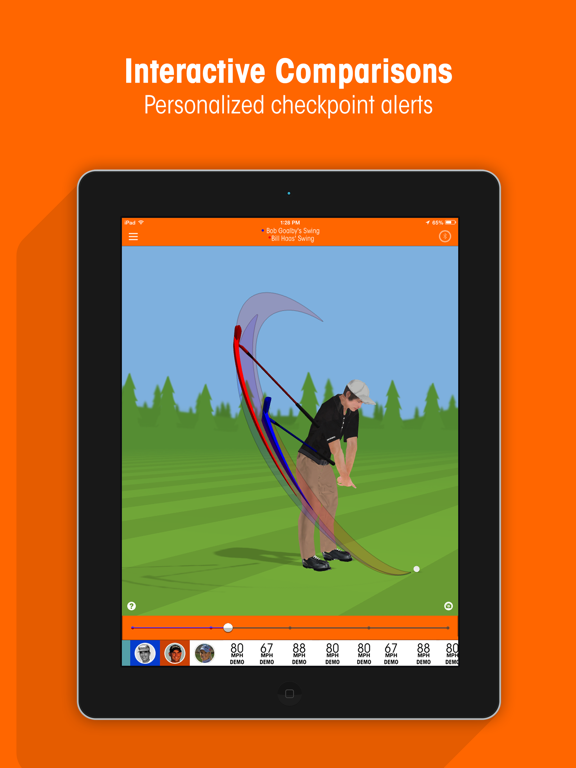 SkyPro Swing Trainer iPad screenshot