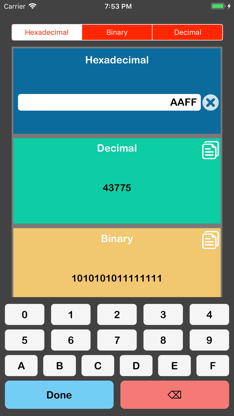 Hex to Decimal Converter screenshot 2