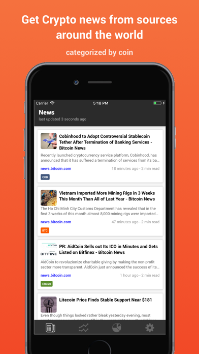 CryptoControl app screenshot