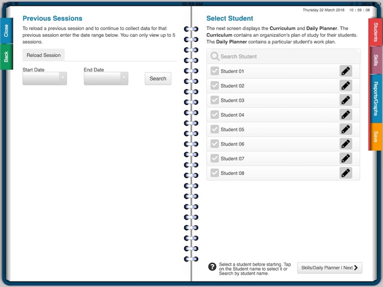 PECS Data Sheet School
