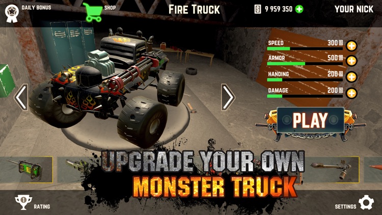 Monster Trucks Fighting 3D