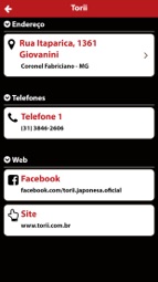 Torii Culin&aacute;ria Japonesa Captura de tela 3