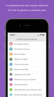 physical exam essentials iphone screenshot 1