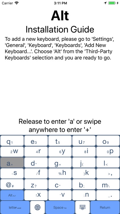 Alt - Keyboard Extension