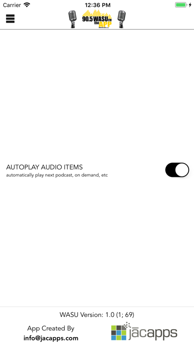 90.5 WASU FM iPhone screenshot 3 - Music app