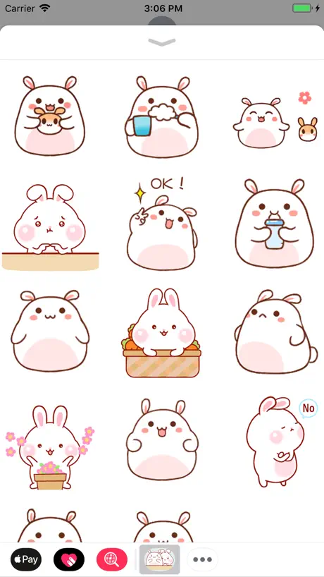 Bunny Couple Animated Stickers