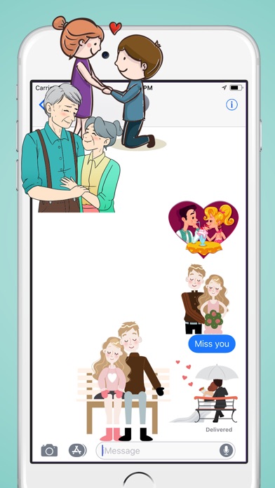 Couple Happiness Love Sticker screenshot 3