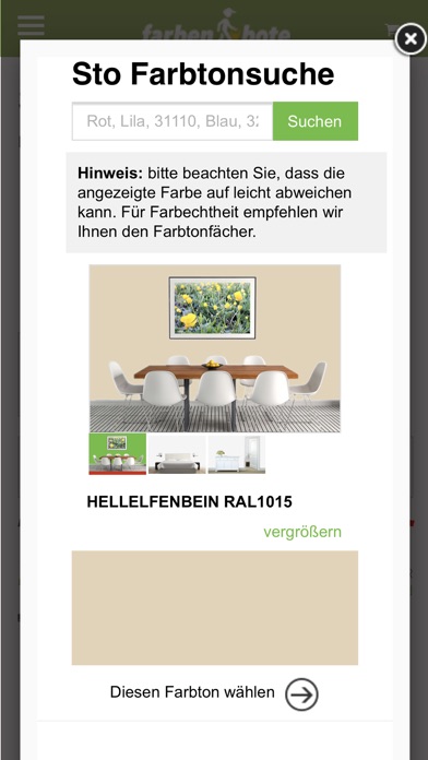 farbenbote - Sto Onlinehändler screenshot 3