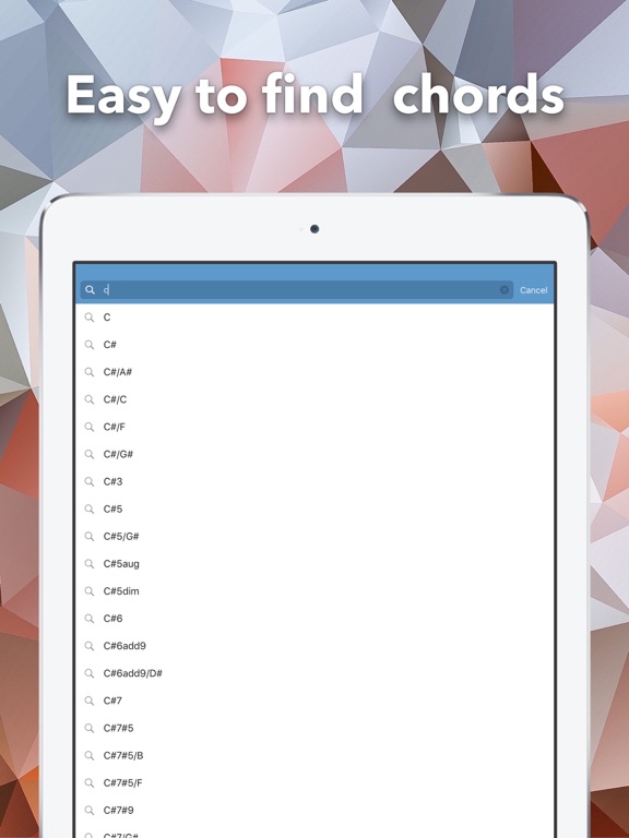 Screenshot #6 pour Chord Library - Guitar, Ukulele And Piano Chord