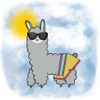 สติกเกอร์ Llama น่ารัก