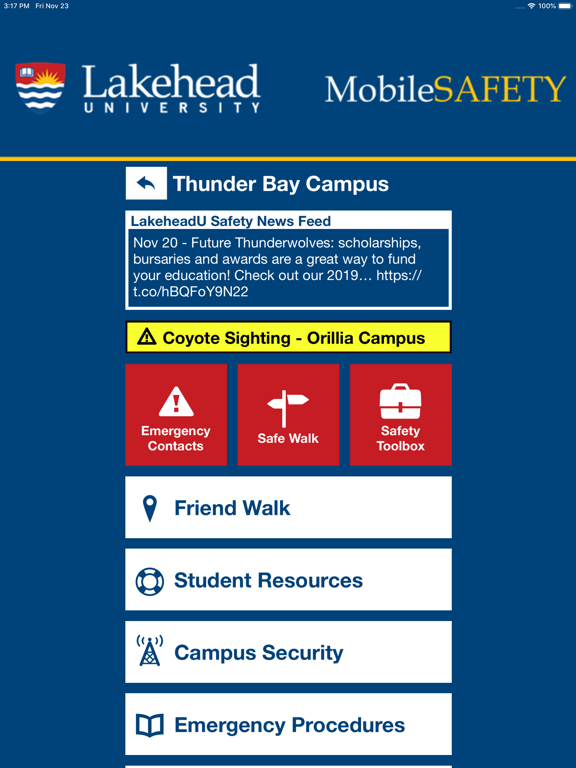 Screenshot #5 pour Mobile Safety - Lakehead U