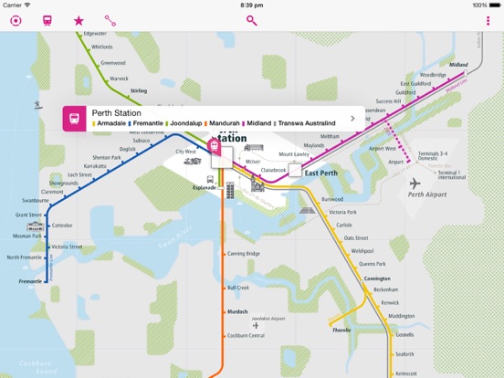 Screenshot #4 pour Perth Rail Map Lite