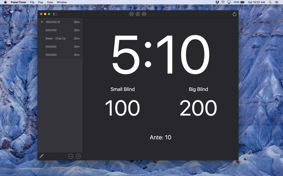 PokerTimer (macOS) By: Birdsoft LLC