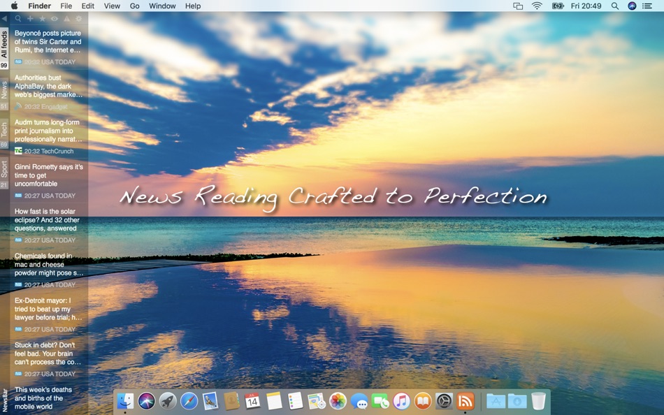 NewsBar RSS reader - 3.9.1 - (macOS)