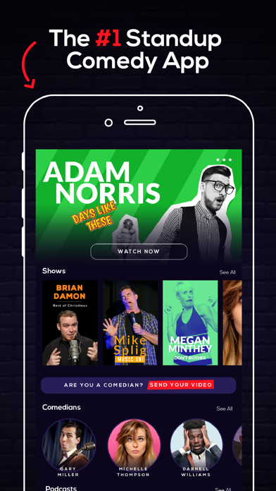 Screenshot #1 pour Comedy App Stand Up Comedians